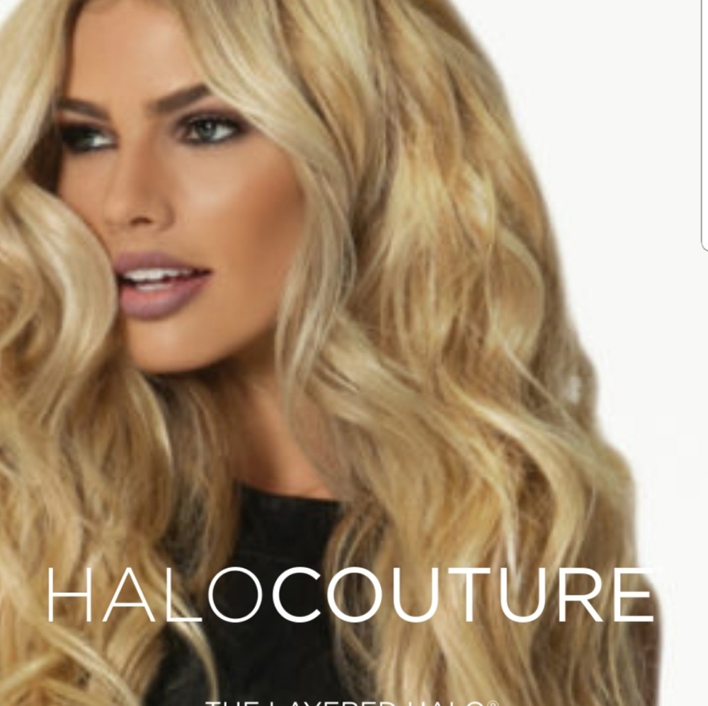 Halo Couture layered hair Extensions  22"